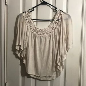 White off the shoulder blouse
